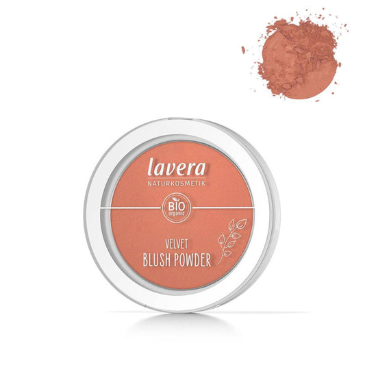 Blush em pó aveludado - 01 Pink Peach, Lavera 5 g