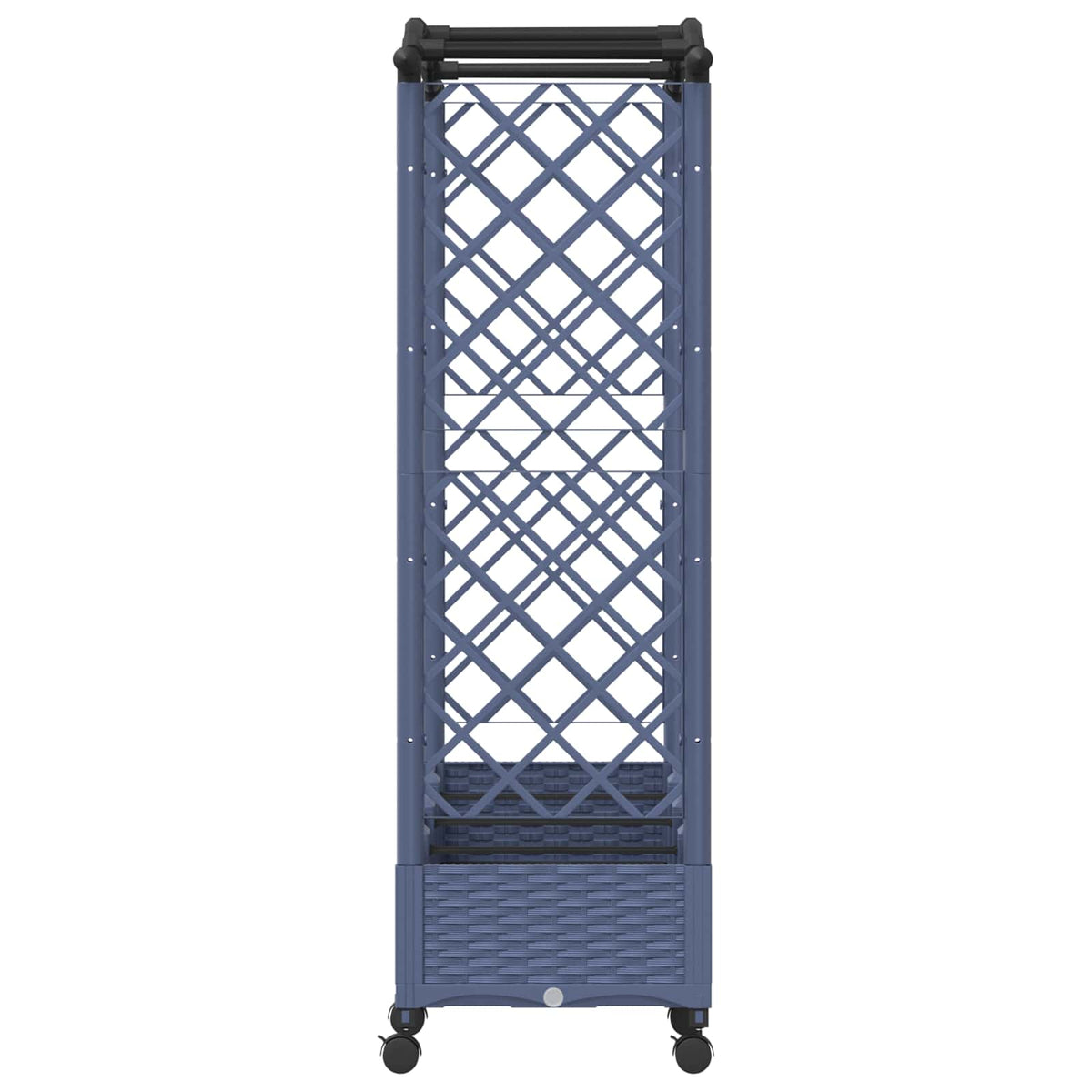 Cama Elevada Con Trellis Y Techo Gris 207 X 40 X 129 Cm Pp_4