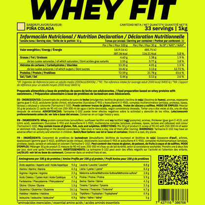 Whey Fit - 1kg - Piña Colada - Aumenta La Masa Muscular - Masmusculo_4