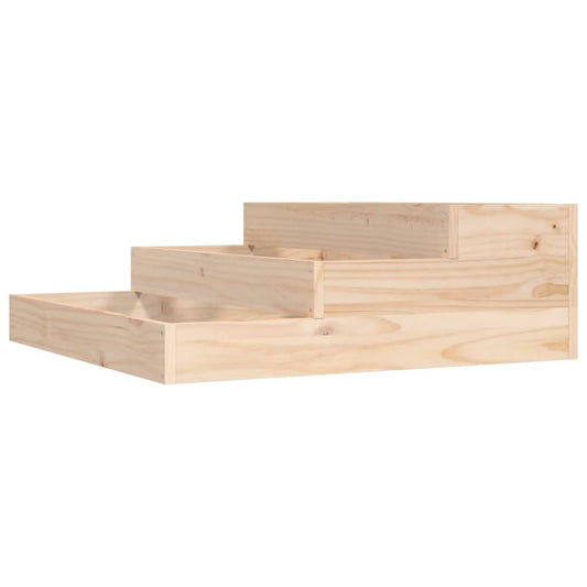 Jardinera De Madera Maciza De Pino 78x78x27 Cm_0