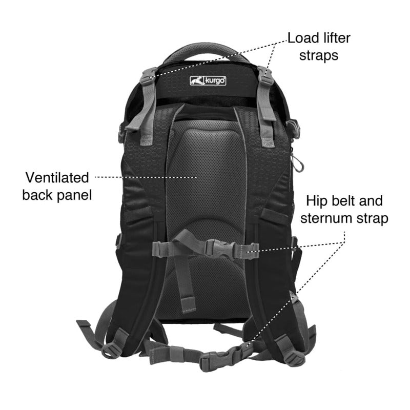 Kurgo Mochila Para Perros G-train K9 Negro_5