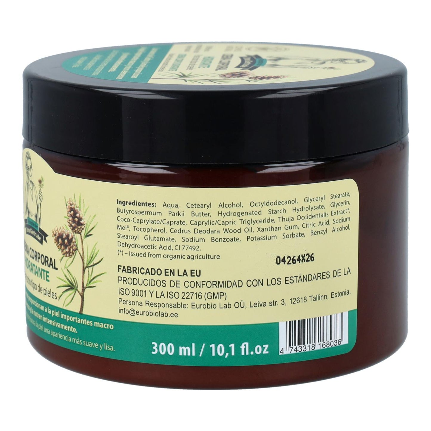 Oma Gertrude Creme Hidratante Corporal para Todos os Tipos de Pele 300 ml