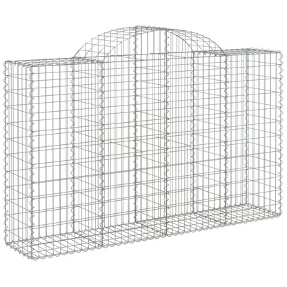 Cestas De Gaviones 6 Uds Forma De Arco Hierro 200x50x120/140 Cm_2