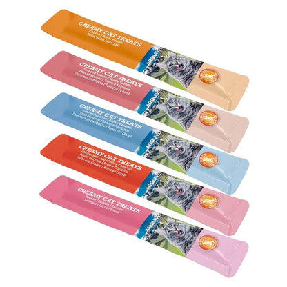 Snacks cremosos para gatos, pacote variado de snacks cremosos Arquivet, 30 unidades