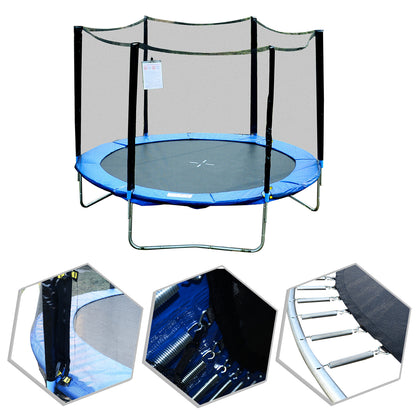 Homcom Cama Elástica Ø244cm + Red De Seguridad Set Trampolín Jardín Máx. 100kg_4