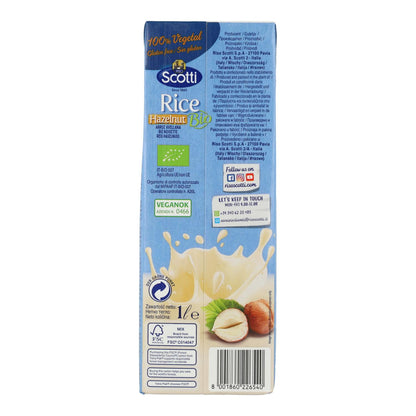 Bebida Orgânica Scotti de Arroz e Avelã 1 L