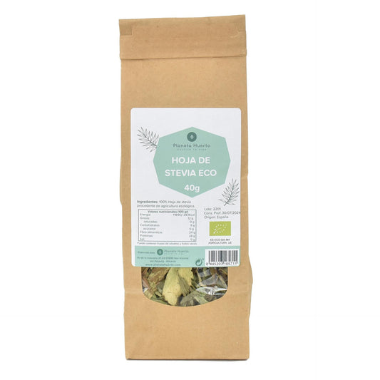 Folhas de stévia ECO Planeta Huerto 40 g