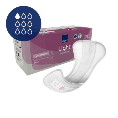 Pensos para incontinência ultra leve ABENA Ultra Mini 24 unidades