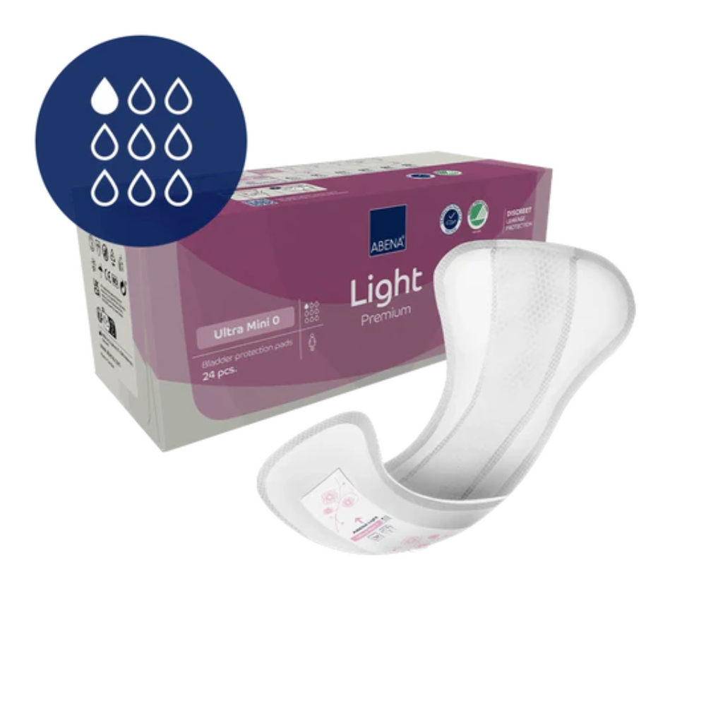 Pensos para incontinência ultra leve ABENA Ultra Mini 24 unidades