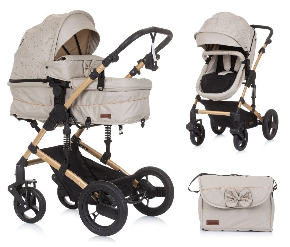 Carrito De Bebé Camea Dúo Convertible Con Bolso Sand_0