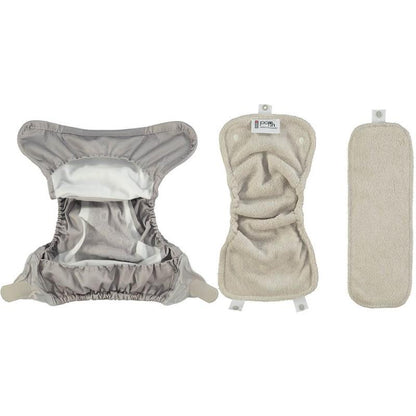 Pack de 5 Fraldas de Pano Close Parent em Bambu Pastel