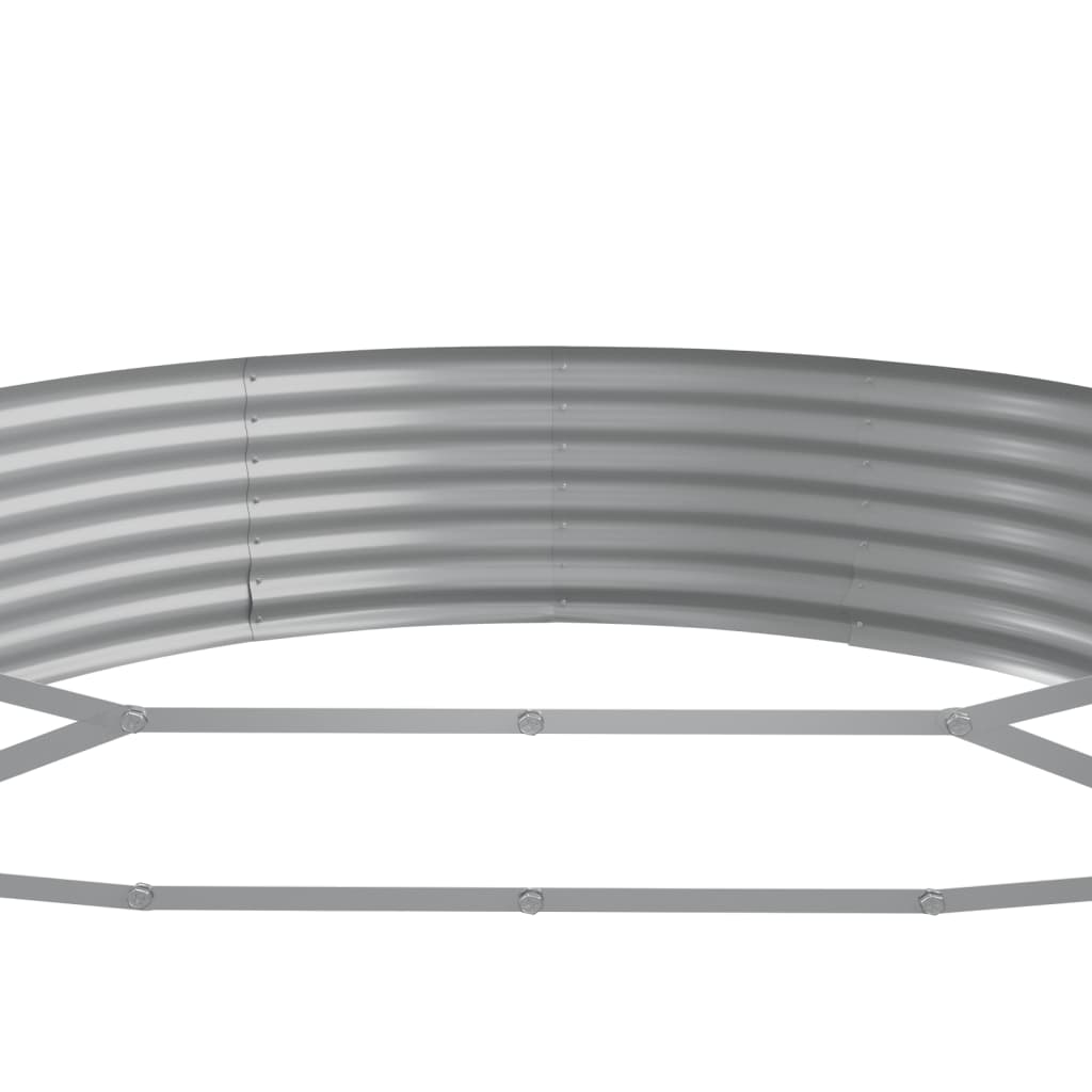Jardinera Arriate Acero Galvanizado Marrón 373x140x36cm_4