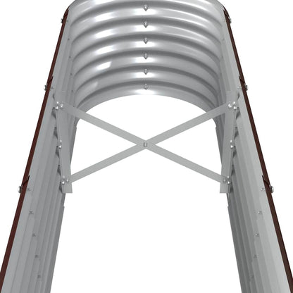 Jardinera Arriate Acero Galvanizado Marrón 332x40x36 Cm_4