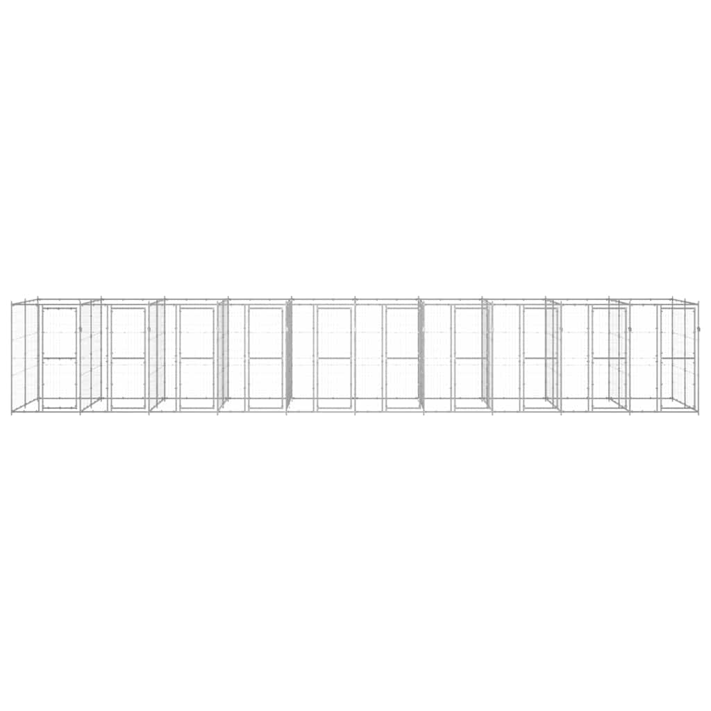 Perrera De Exterior De Acero Galvanizado 24,2 M²_0
