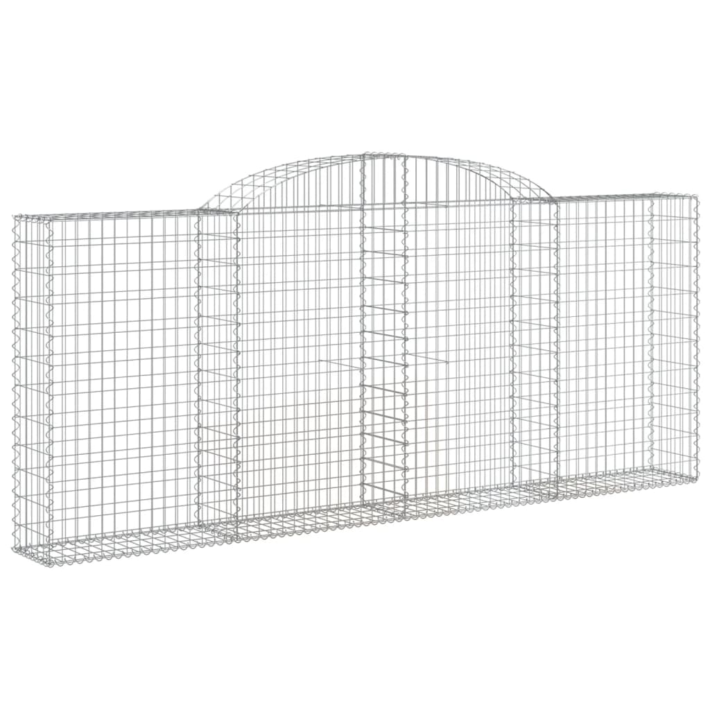 Cestas De Gaviones 4 Uds Forma De Arco Hierro 300x30x120/140 Cm_2