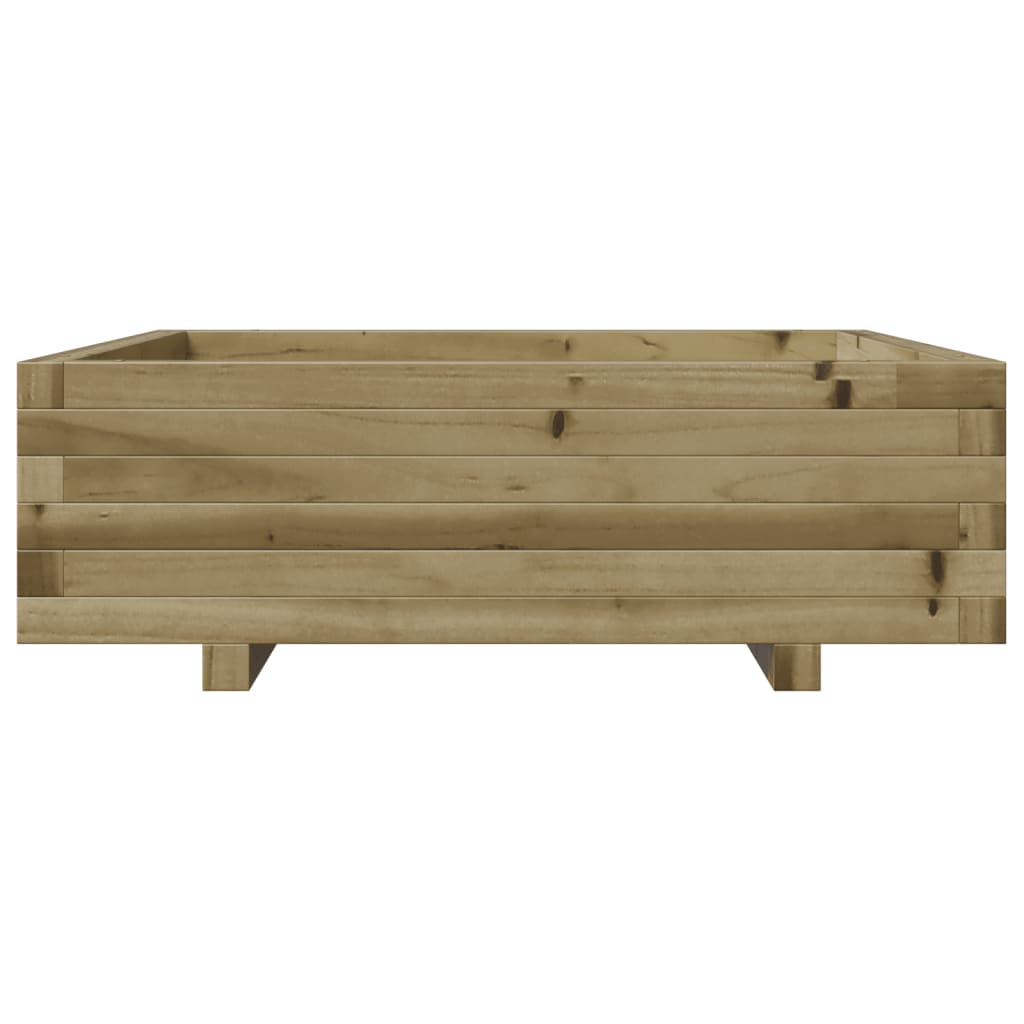 Jardinera De Madera De Pino Impregnada 80x80x26,5 Cm_4