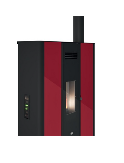 Estufa De Pellet Eva Calòr Slim Emily 9016005200 Acabado Rojo_1