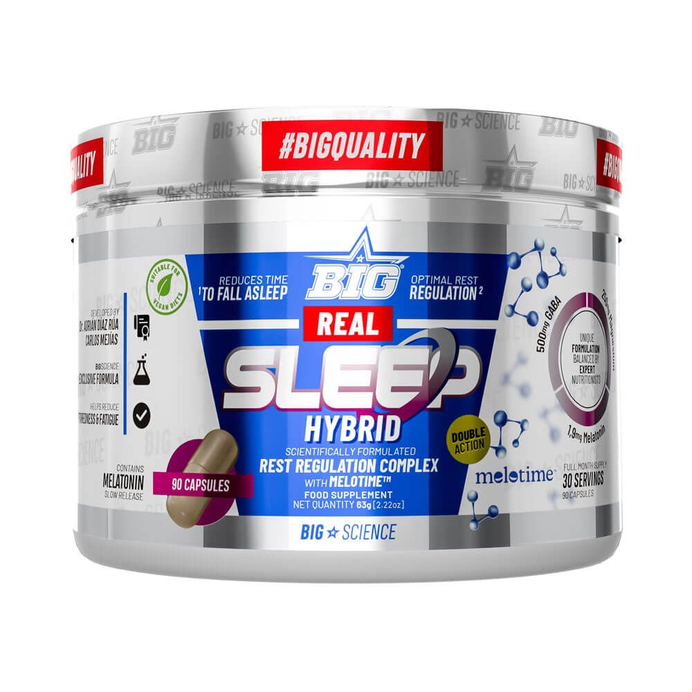 Real Sleep Hybrid - 90 Cápsulas - Mejora Del Sueño - Big_0