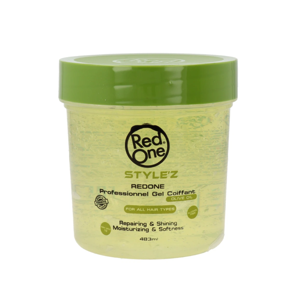 Red One Style'z Hair Gel Fijador Aceite De Oliva 483ml_0