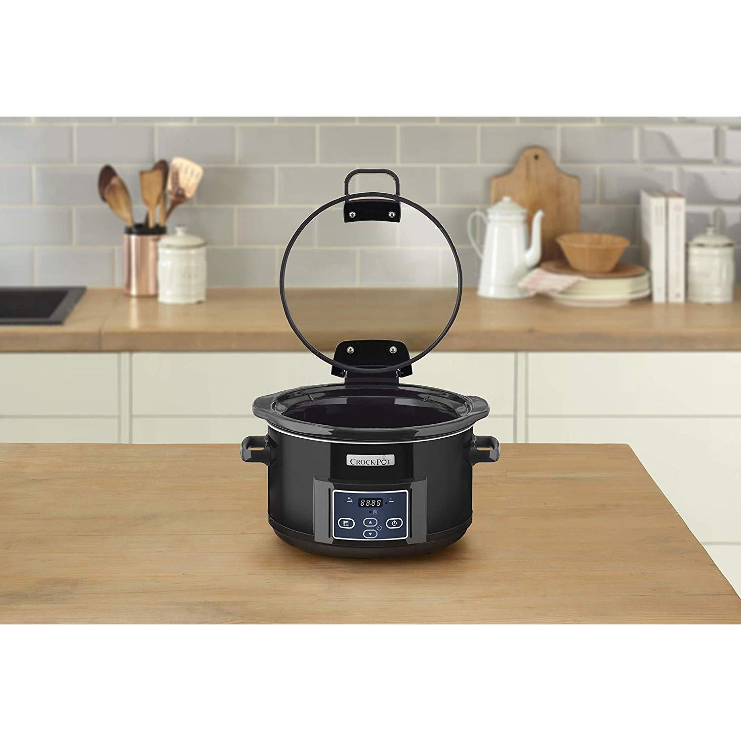 Crockpot olla cocción lenta 4,7 L CSC052X con tapa abatible (Reacondicionado)