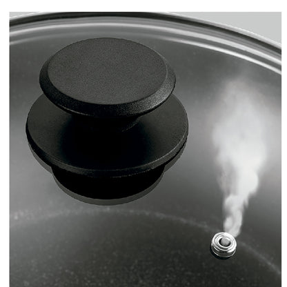Batería Cocina Inducción 4 Piezas, Antiadherente Sin Pfoa, Aluminio Forjado, Cazuela Sartenes Fagor Vivant 424 Negro_5