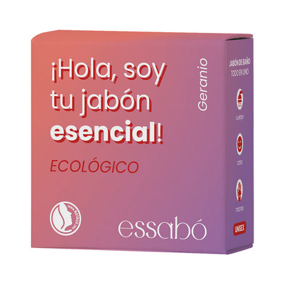 ESSABÓ Sabonete Sólido Orgânico Essencial Gerânio 120 g