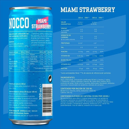 Bebida Energética Bcaa Miami Fresa 330ml Nocco_1