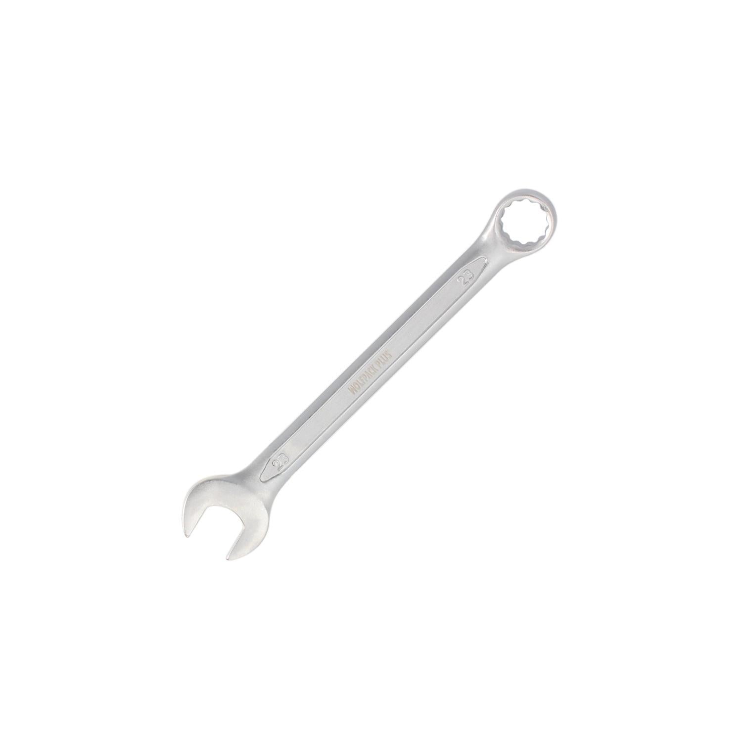 Llave Combinada Plus 23x23 Acero Cromo Vanadio Din 3113. Llave Doble Boca, Llave Fija, Llave Estrella