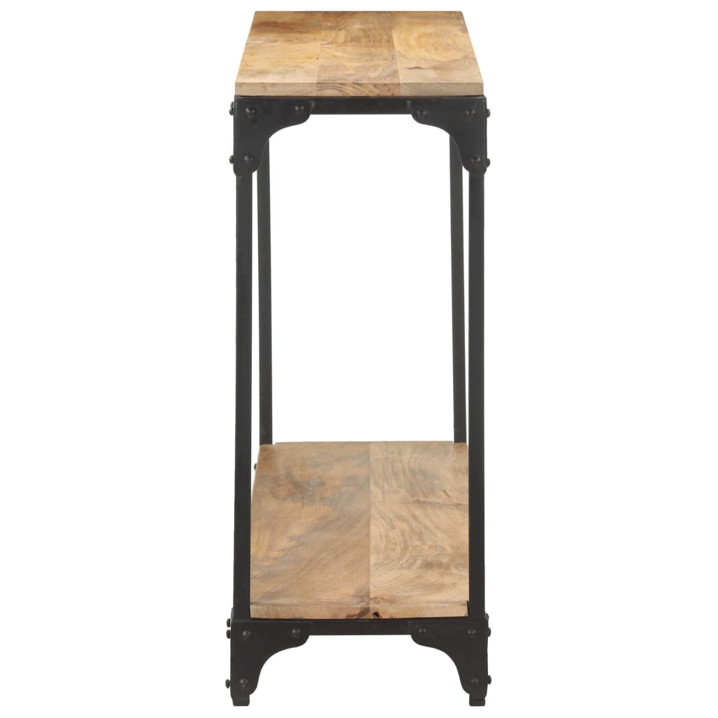 Mesa Consola De Madera Maciza De Mango 110x30x75 Cm_1