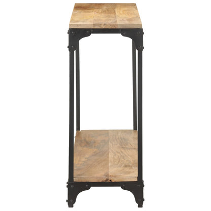Mesa Consola De Madera Maciza De Mango 110x30x75 Cm_1