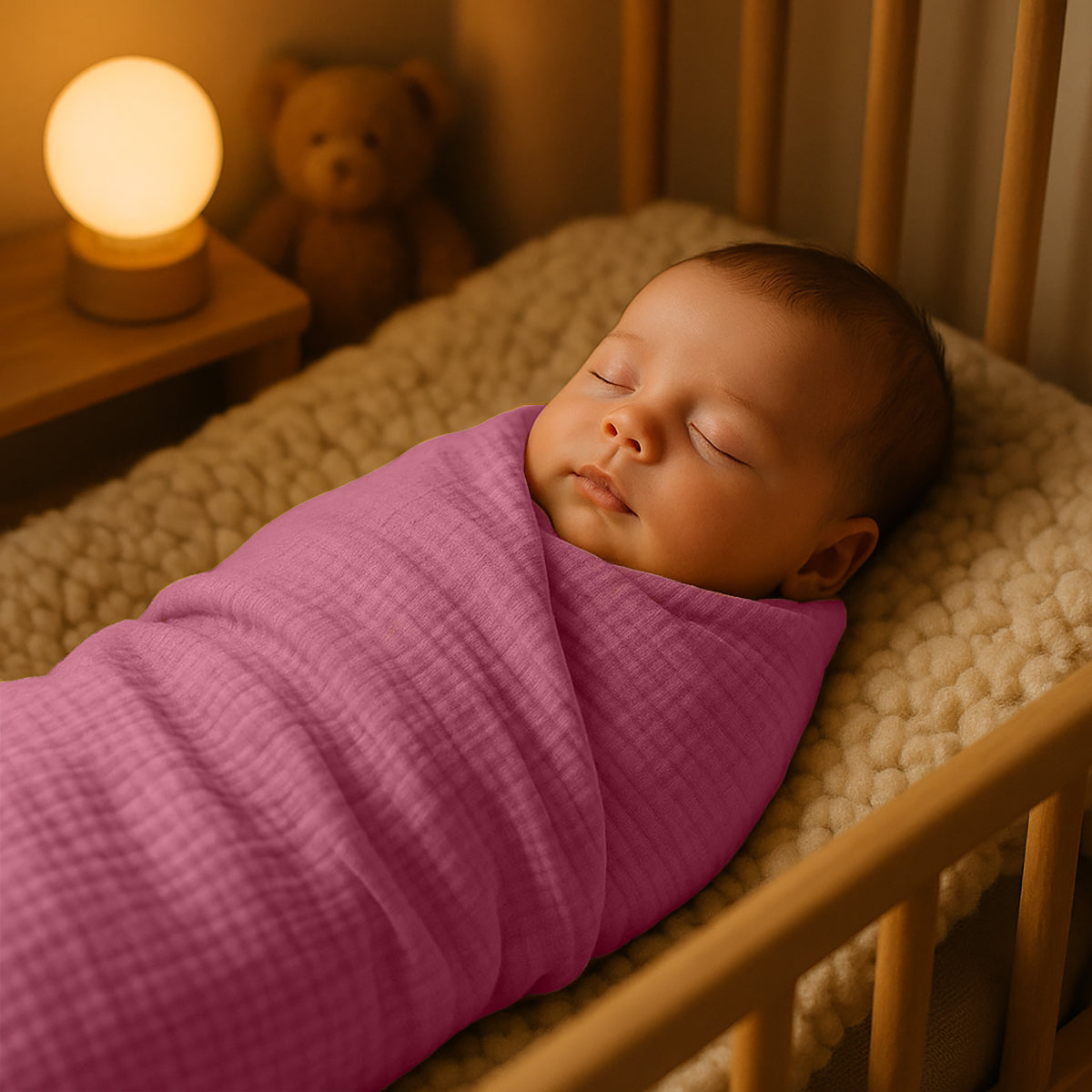 Maxi Pañal De Algodón Bio Rosa_1