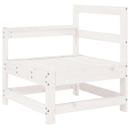 Vidaxl Juego De Sofás De Jardín 5 Piezas Madera Maciza De Pino Blanco_3