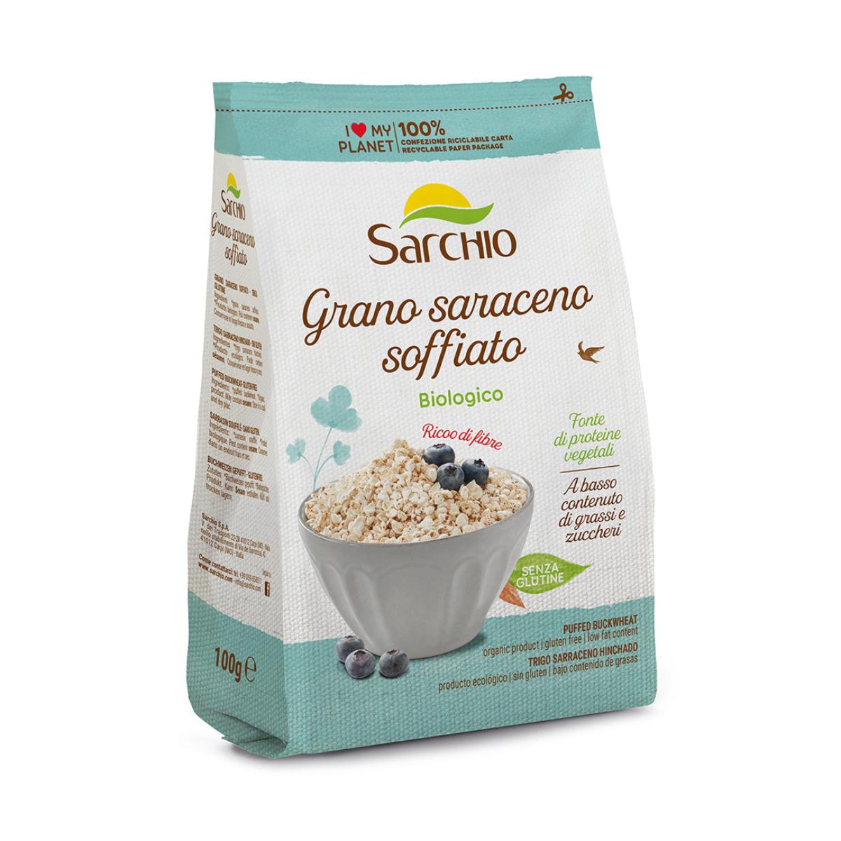 Sarchio de trigo sarraceno tufado biológico 100 g