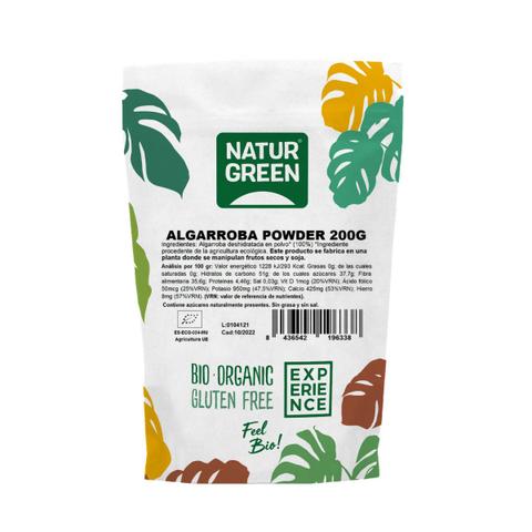 Experimente Algarroba em Pó Bio Sem Glúten NaturGreen 200 g