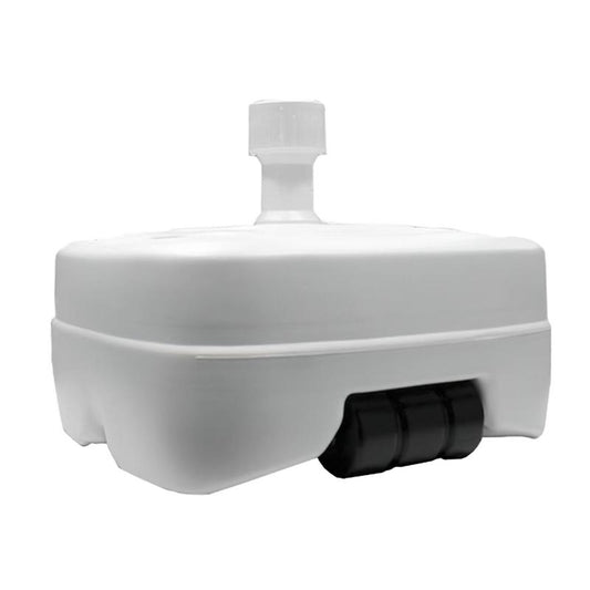 Base Sombrilla Polietileno Con Ruedas, 58x58 Cm. Para Tubos De Ø 30 A Ø 51 Mm. Rellenable De Agua O Arena,_0