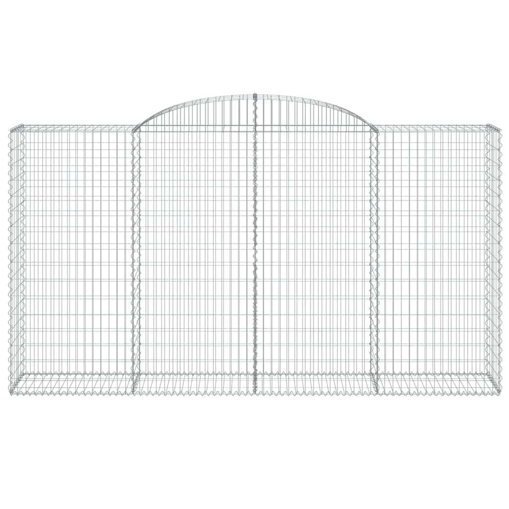 Cestas Gaviones 13 Uds Forma De Arco Hierro 300x50x160/180 Cm_3