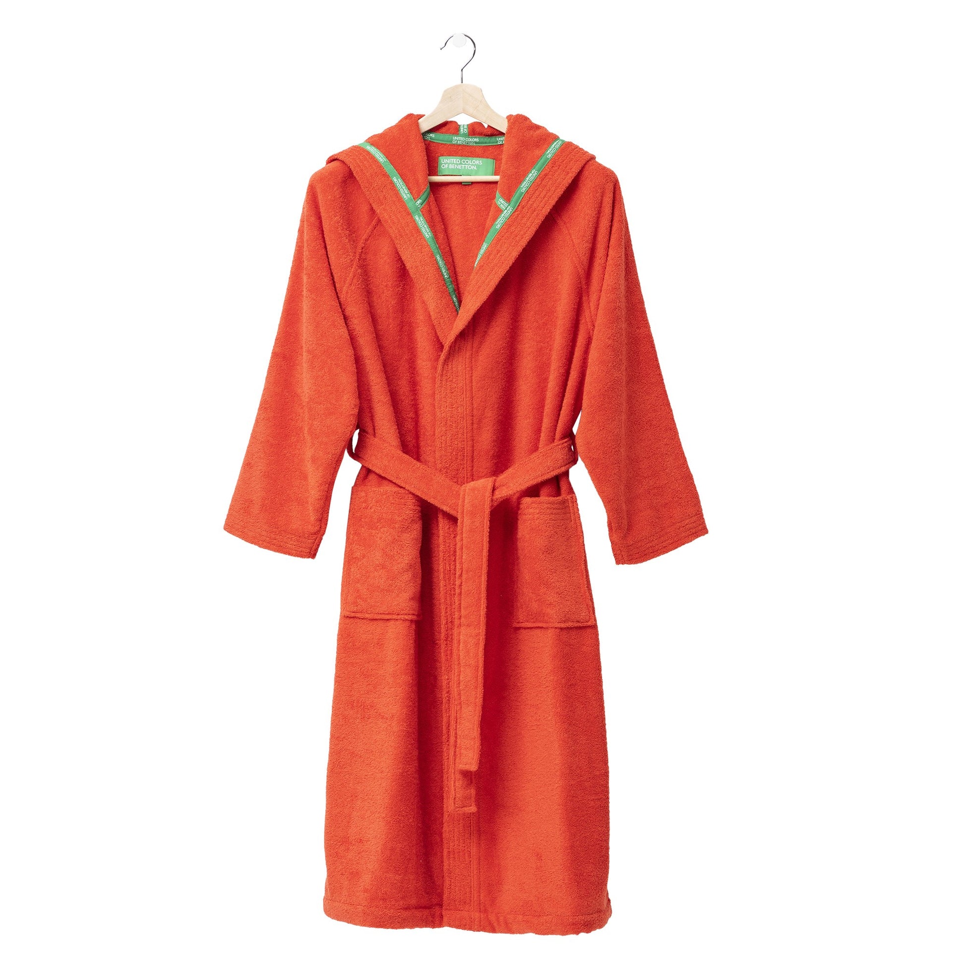 Albornoz Con Capucha L/xl 360gsm 100% Algodón Naranja Rainbow