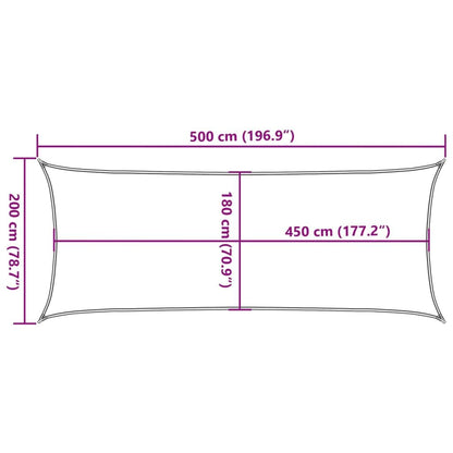 Vidaxl Toldo De Vela Hdpe Azul 160 G/m² 2x5 M_2