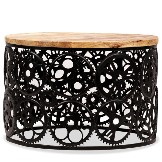 Mesa De Centro De Madera Maciza De Mango 60x40 Cm_0