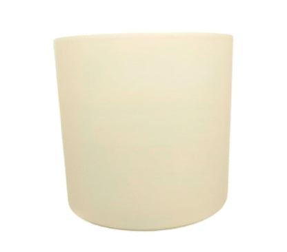 Macetero De Cerámica Cilindro Monocolor Blanco 36cm_1