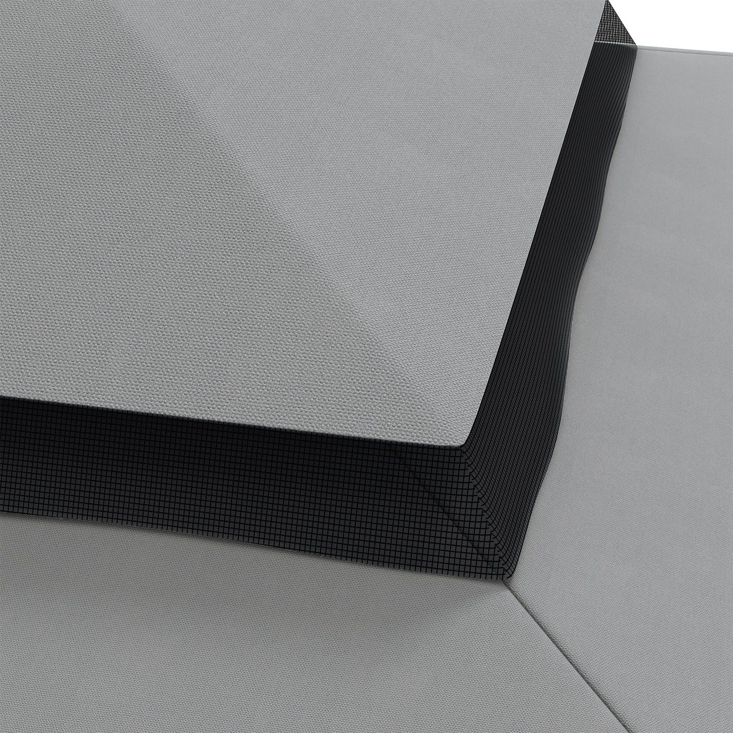 Outsunny Techo De Repuesto Para Cenador 3x3 M Con Techo Doble Gris Claro_4