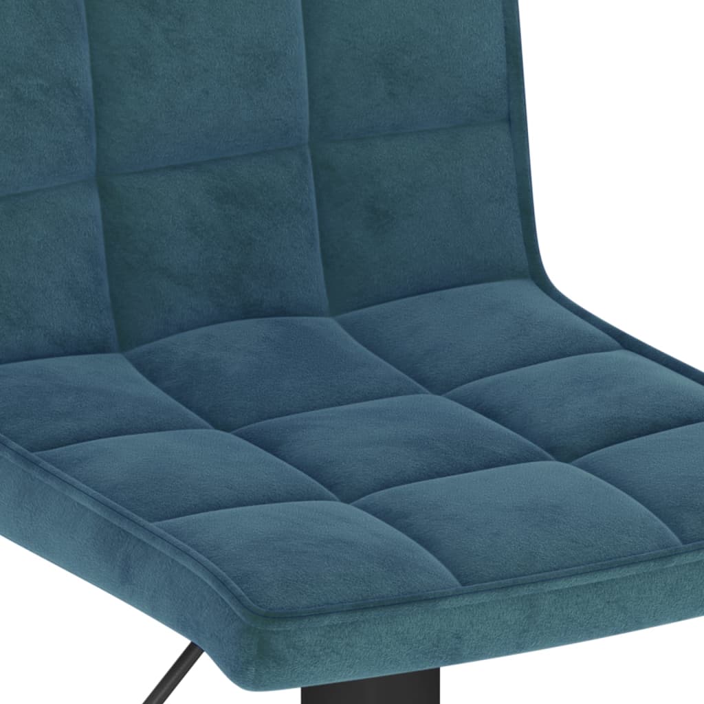 Taburete De Cocina De Terciopelo Azul_5