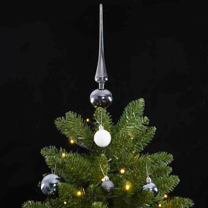 Vidaxl Árbol De Navidad Artificial Con Bisagras 300 Led Y Bolas 300 Cm_1