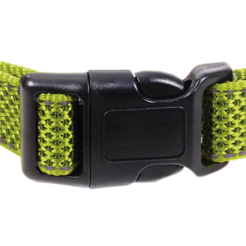 Collar Para Perros Reflectante Verde 1,5 X 30-45 Cm_3
