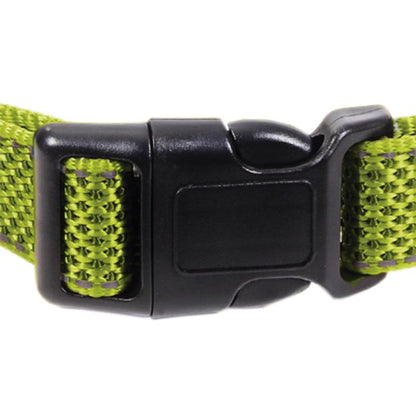 Collar Para Perros Reflectante Verde 1,5 X 30-45 Cm_3