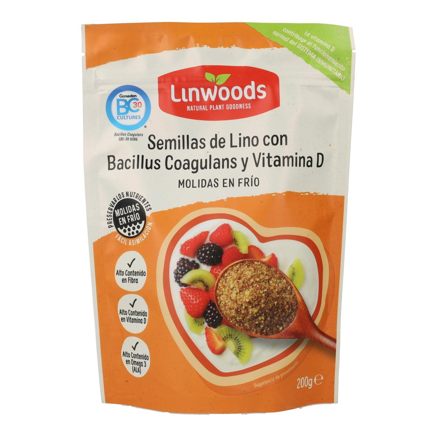 Linwoods Probiótico Sementes de Linhaça Moídas com Vitamina D 200g