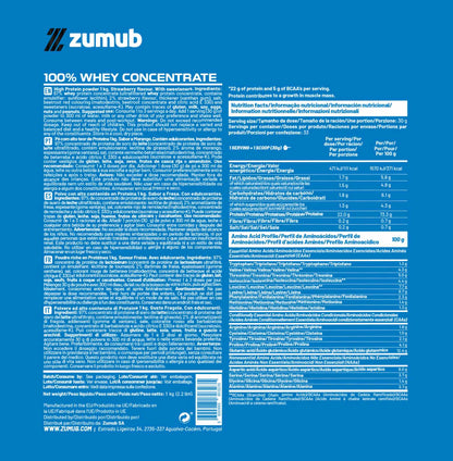 Zumub 100% Whey Concentrate 1kg - Fresa_1