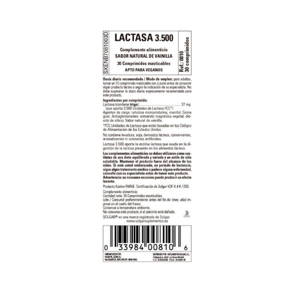 Lactase 3500, 30 comprimidos (Baunilha)