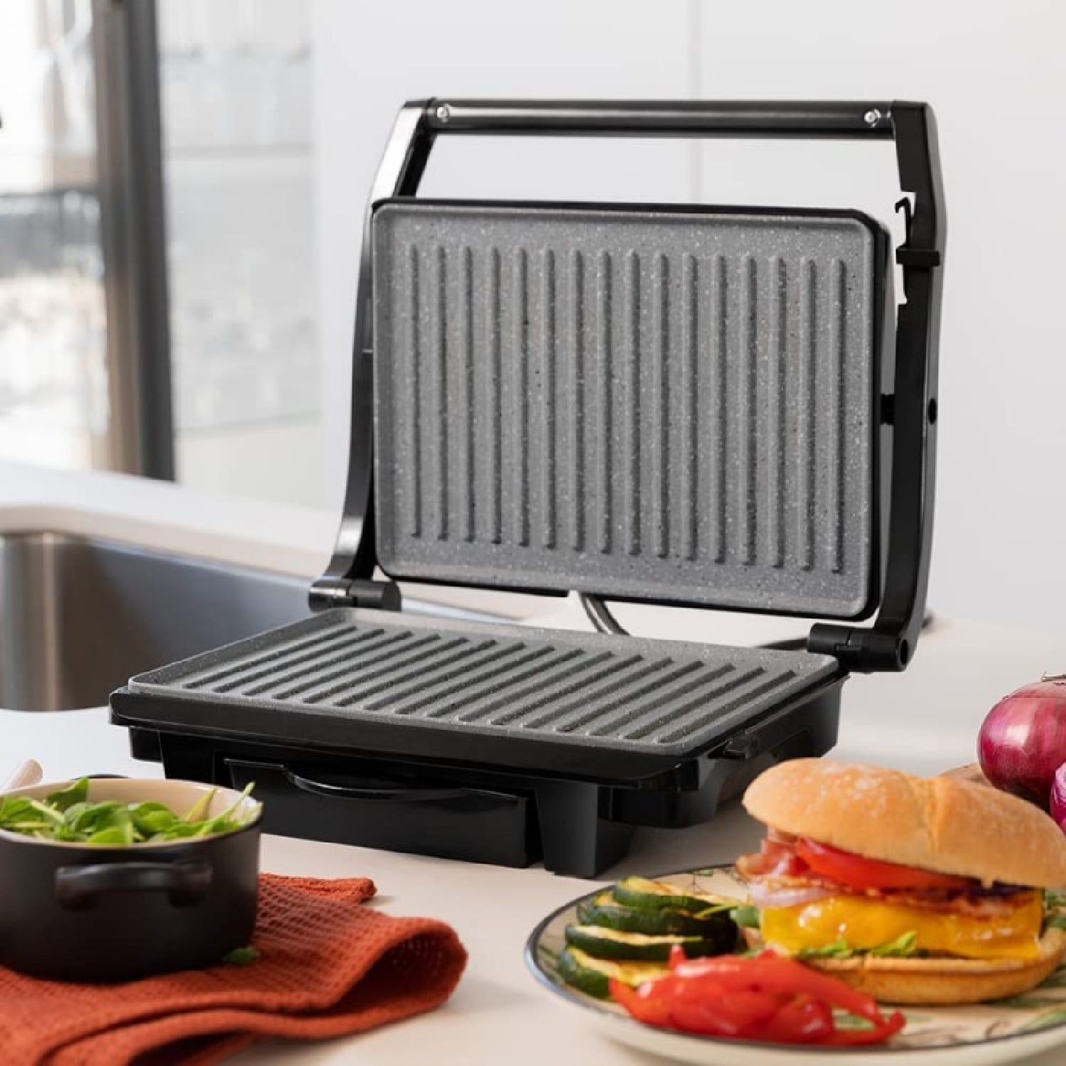 Cecotec Parrilla Eléctrica Parrilla Electrica Rock'ngrill Dark 1000_1