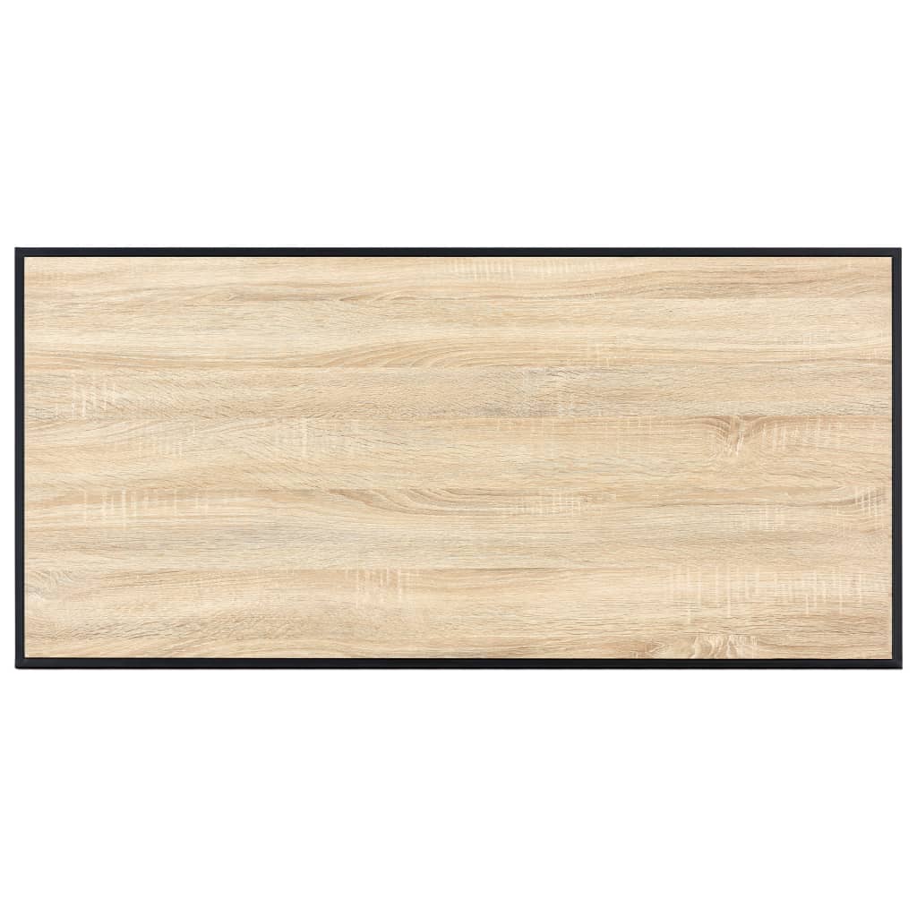 Mesa De Comedor De Mdf Color Roble 120x60x75 Cm_3